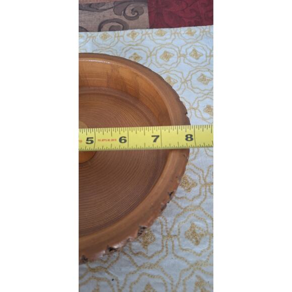 Tree Bark Nut Bowl- Farmhouse- Ranch Decor- Cabin- Walnuts, Peanuts, etc. Nice! - Picture 5 of 6